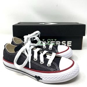 Converts Ctas Low Top Canvas Garnet Black Kid’s 363705F